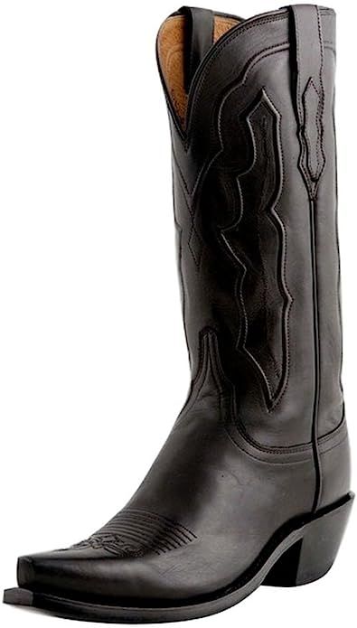 Lucchese Women's Handmade Grace Ranch Hand Western Boot Square Toe | Amazon (US)