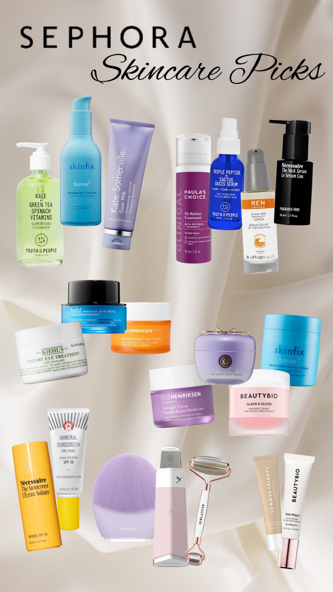 Some of my favorite skin care products from #Sephora
For reference I have dry, eczema prone skin. I will be posting a drugstore alternative also! 

#LTKbeauty