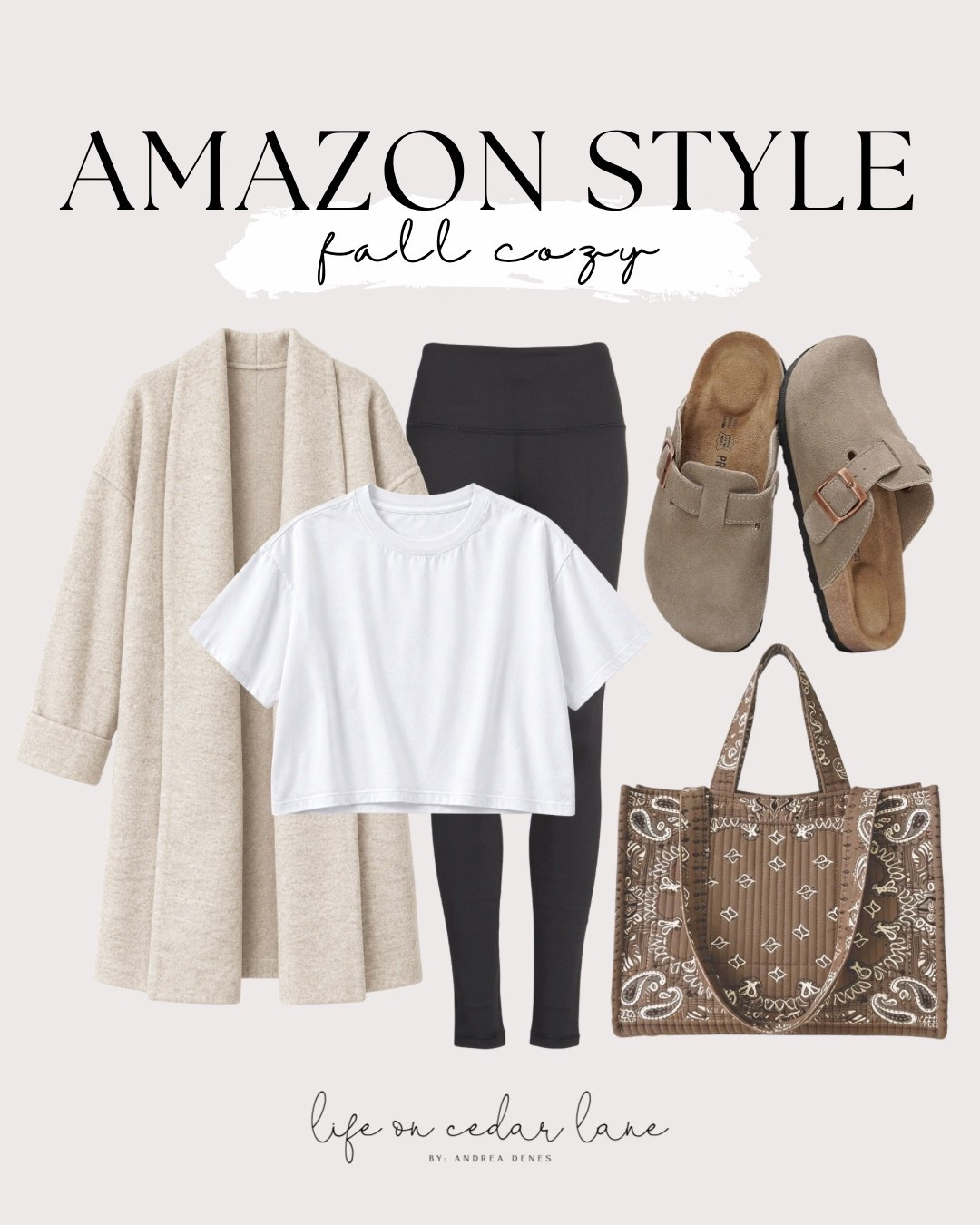 Cozy fall outfits straight from Amazon! Perfect for a comfy day in. #fallstyle #amazonstyle