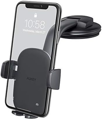 AUKEY Car Phone Mount [Strong Suction] Windshield Dashboard Car Phone Holder Anti-Shake 360 Degre... | Amazon (US)