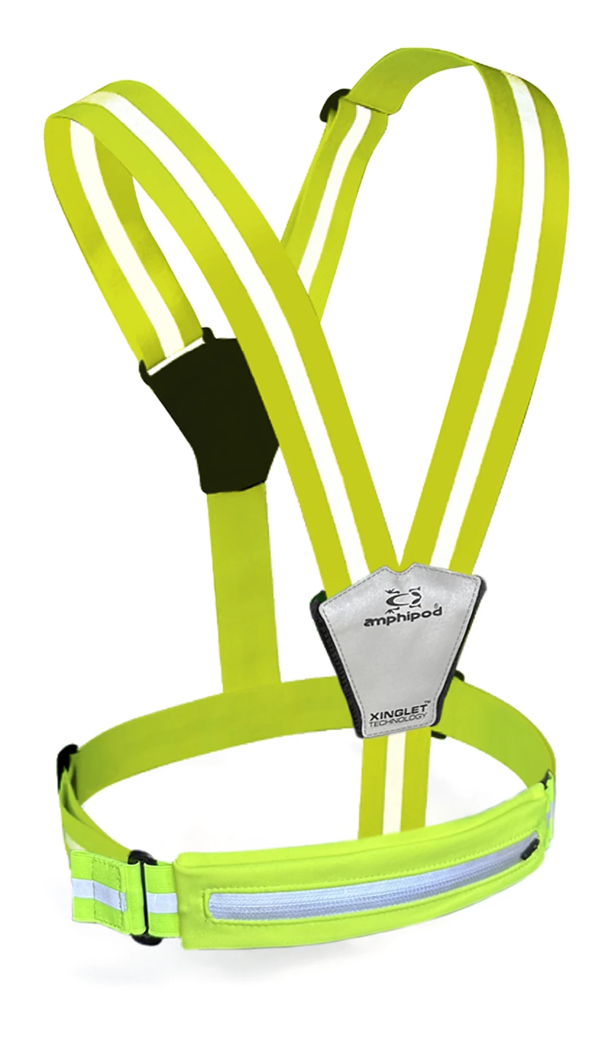 Amphipod Xinglet Pocket Luxe Vest - HI-VIZ / Reflective, Size: OS | Accessories - Road Runner Sports | Road Runner Sports