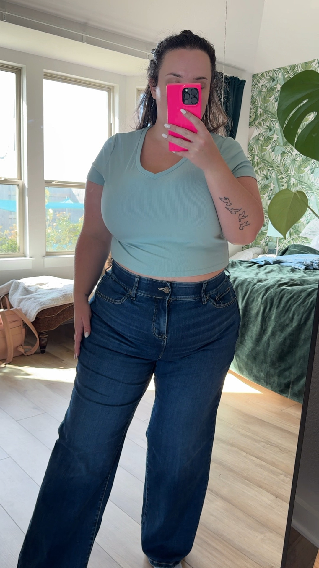 Jean so comfy you can wear them on the plane?!! Say less!! I’m in a size 16, but could size down! Very stretchy!! 

#LTKMidsize #LTKStyleTip #LTKFindsUnder100