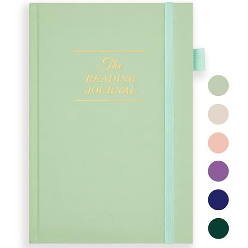 JUBTIC Reading Journal & Book Journal，75 Books Review with Prompts，A5 | Amazon (US)