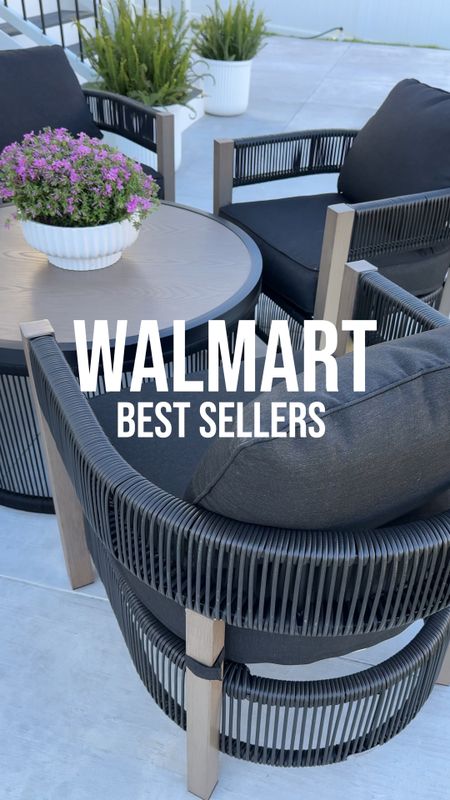 Walmart home, Walmart home finds, Walmart best sellers, outdoor furniture, marble table, planters 

#LTKVideo #LTKhome #LTKSeasonal