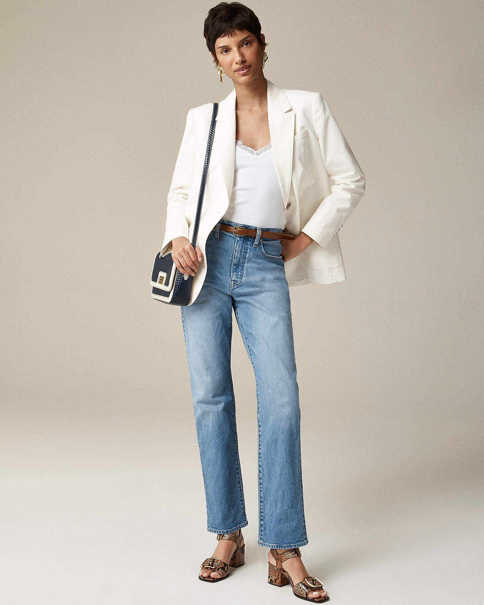 High-rise straight jean in 1996 semi-stretch | J. Crew US