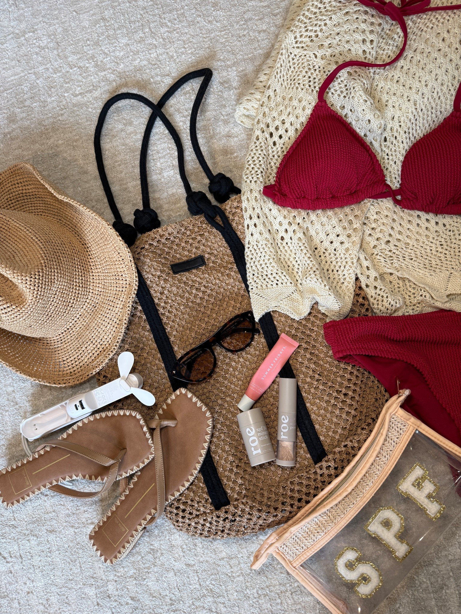 Pool Day Essentials ☀️ shop my favorites linked on this post! 

#travel #swim #swimsuit #bikini #beachbag #poolbag #spf #sandals #hat #beachhat #poolhat #vacation 

#LTKTravel #LTKSwim #LTKootd