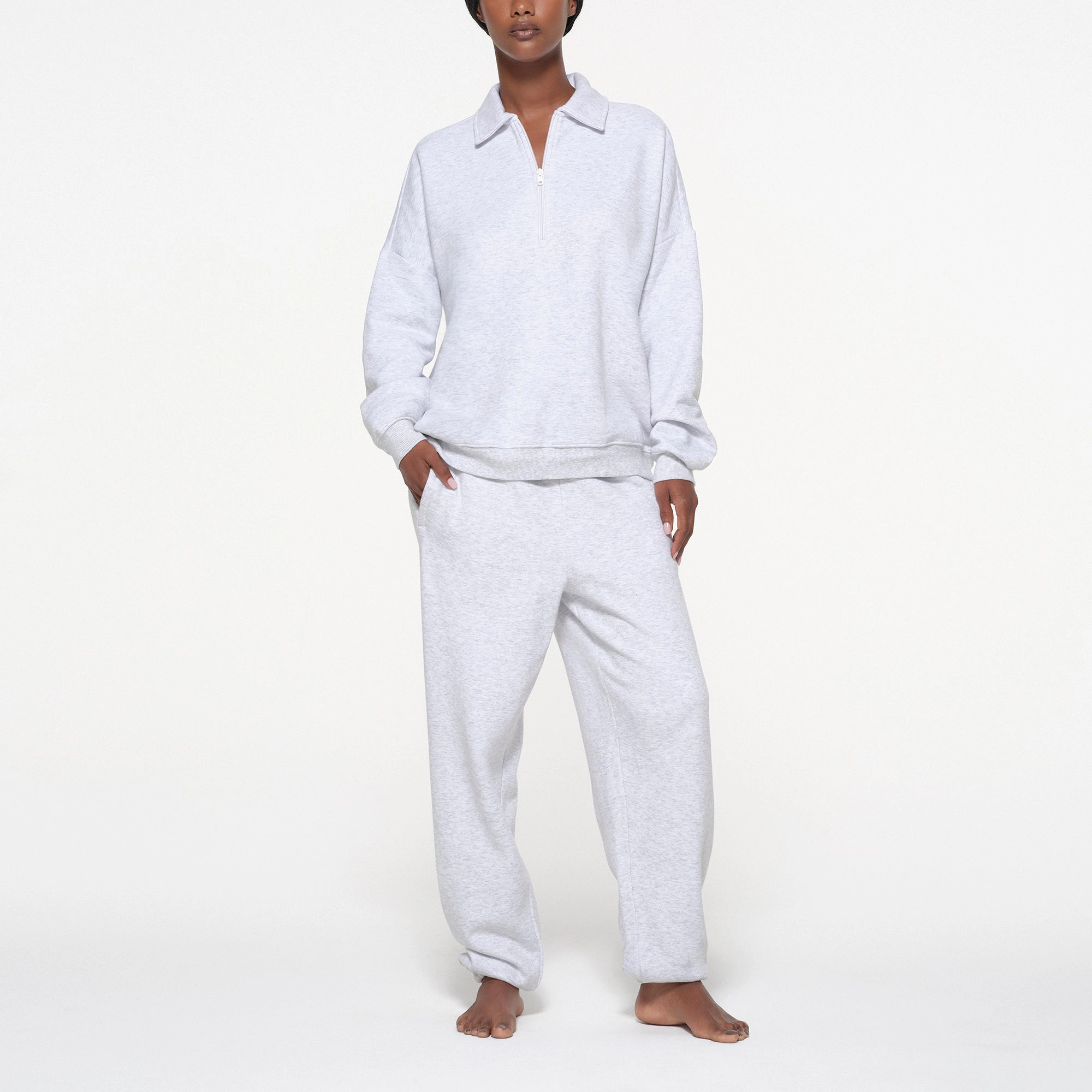 OVERSIZED QUARTER ZIP PULLOVER | SKIMS (US)