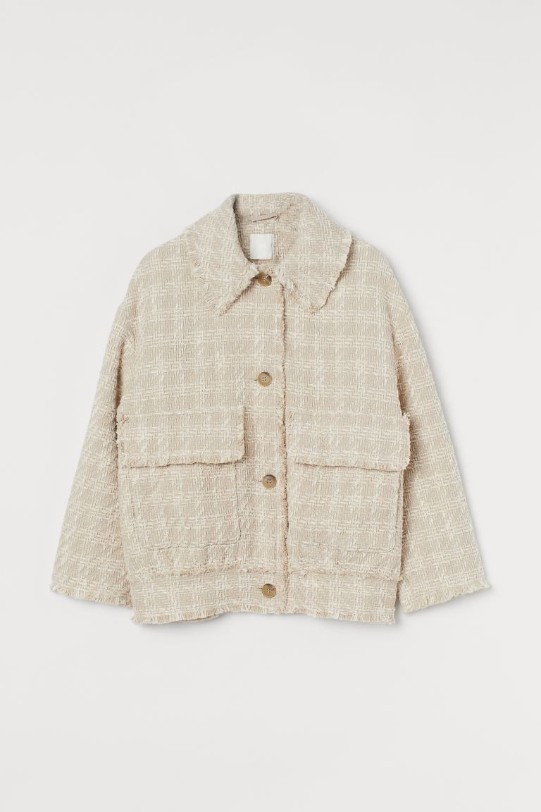 Jacke mit Strukturstoff | H&M (DE, AT, CH, NL, FI)