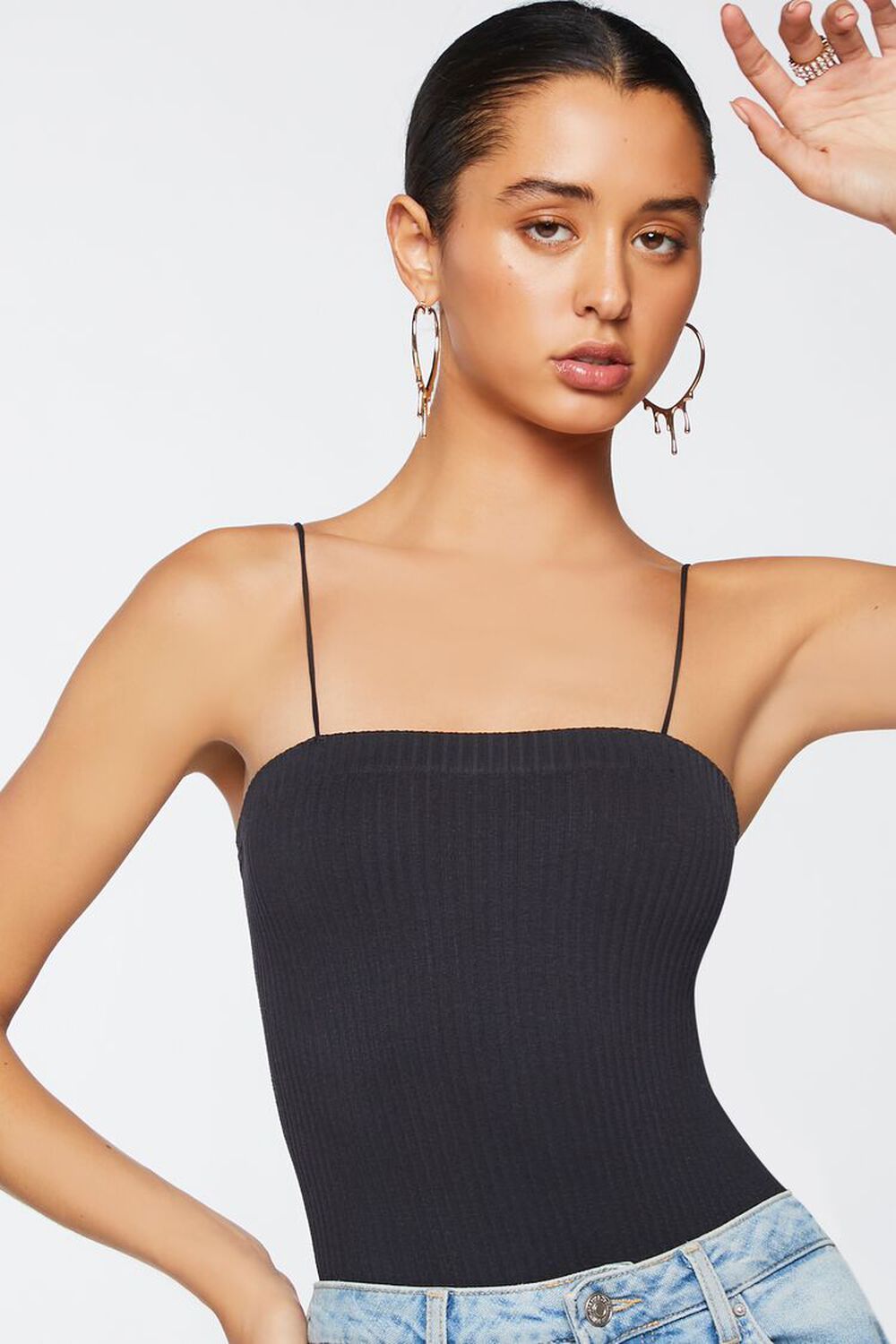 Ribbed Cami Bodysuit | Forever 21 (US)