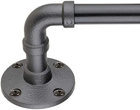 Decopolitan 5/8" Pipe Wrap Around Curtain Rod, 48 to 86 Inches, Vintage Bronze | Amazon (US)