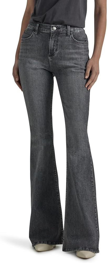 Lee Women's Legendary Mid Rise Flare Jean | Amazon (US)
