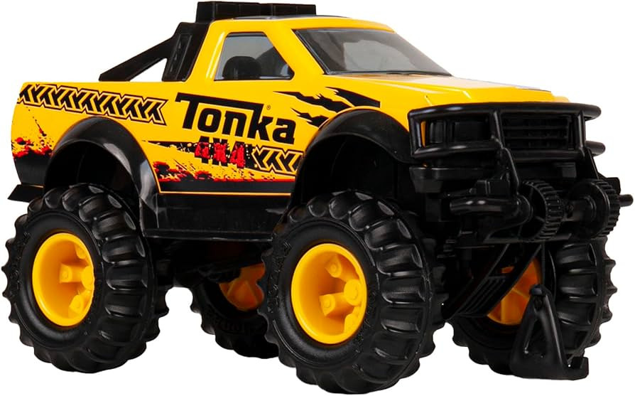 Tonka Steel Classics 4x4 Pickup (FFP),Black, Yellow | Amazon (US)