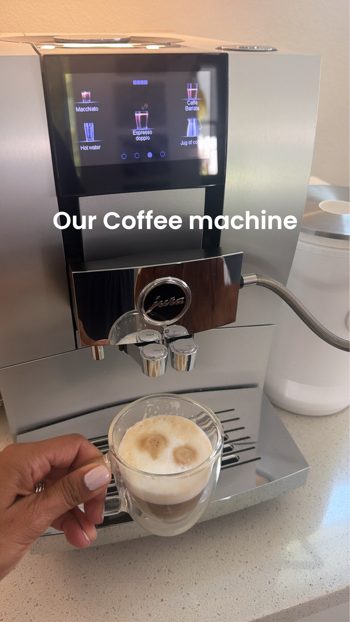 We’ve made 8295 coffee drinks
so far 
This is the Jura Z10 -milk container sold separately 

Linked options to buy

#LTKHome #LTKmomlife #LTKdayinmylife