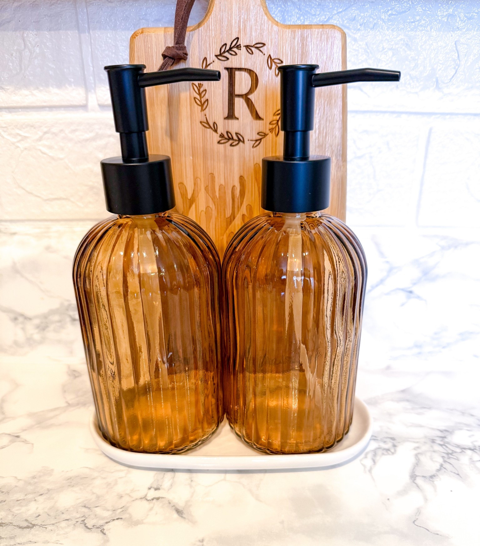 Great find from Amazon. Brown Glass Soap Dispenser Set with Black Pump, 2 count on sale bow for $12. Love the modern look. I use them for dish soap and hand soap. 





13.5oz Refillable Liquid Hand Dispenser, Vertical Stripe Lotion Dish Soap Dispenser for Modern Home Decor, Bathroom, Kitchen Countertop,

#LTKHome #LTKSaleAlert #LTKSeasonal
