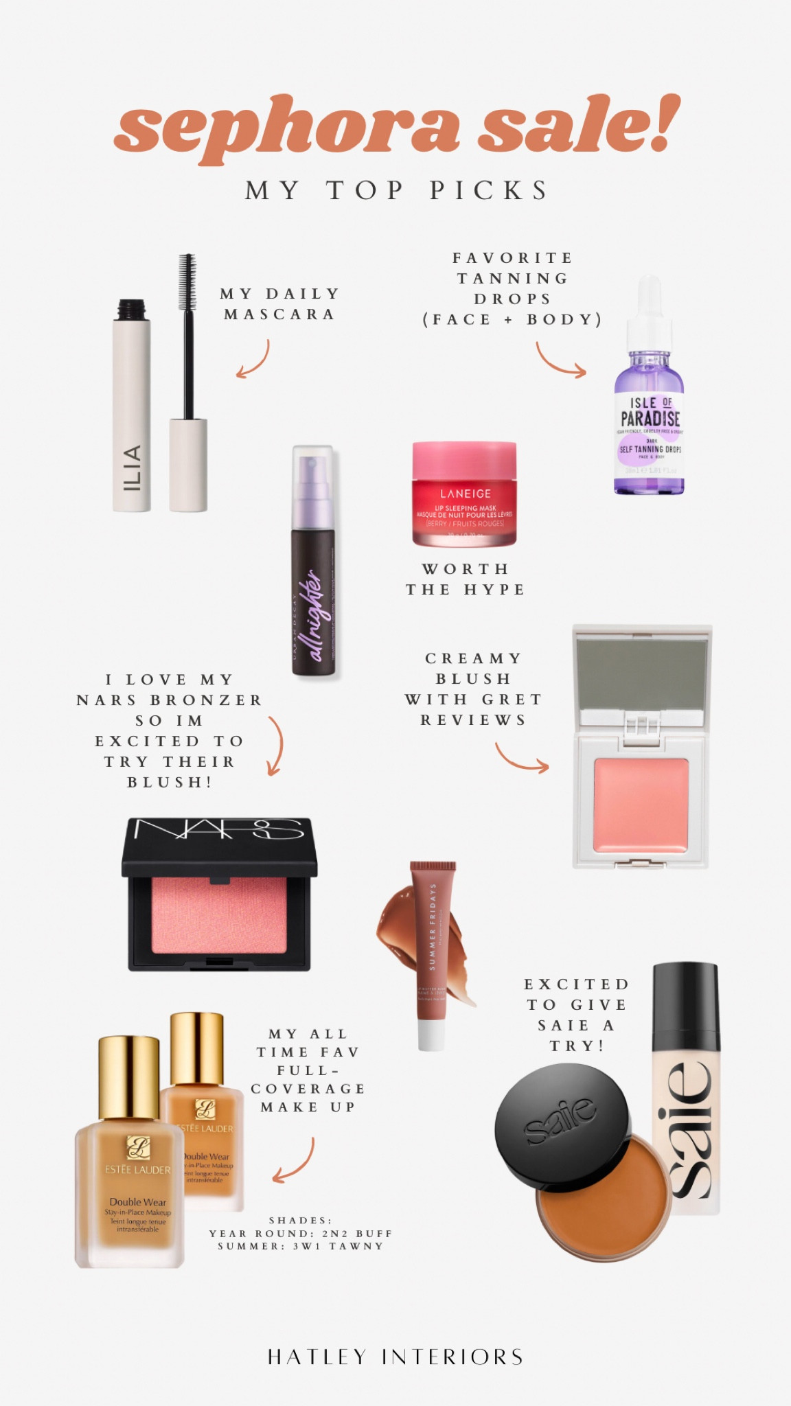 last day of sephora sale!
what i’m grabbing 👆🏼👆🏼



#LTKsalealert #LTKbeauty #LTKunder100