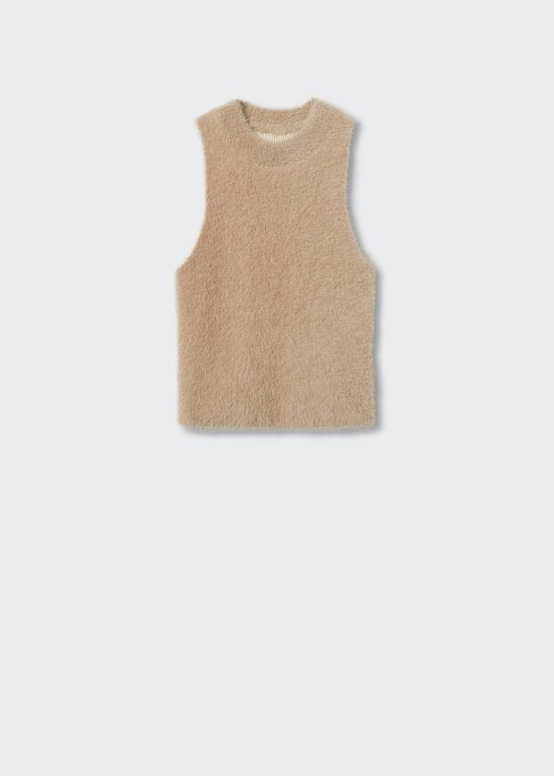 Soft finish vest -  Women | Mango USA | MANGO (US)