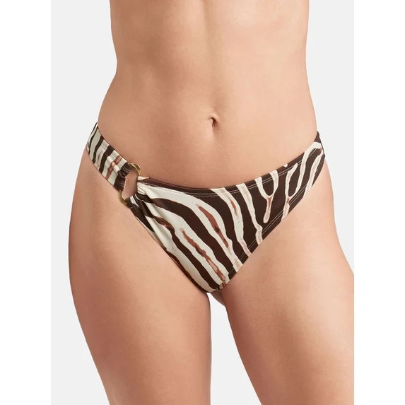 Sofia by Sofia Vergara Women's and Women's Plus Ring Side Pant Bikini Bottom | Walmart (US)