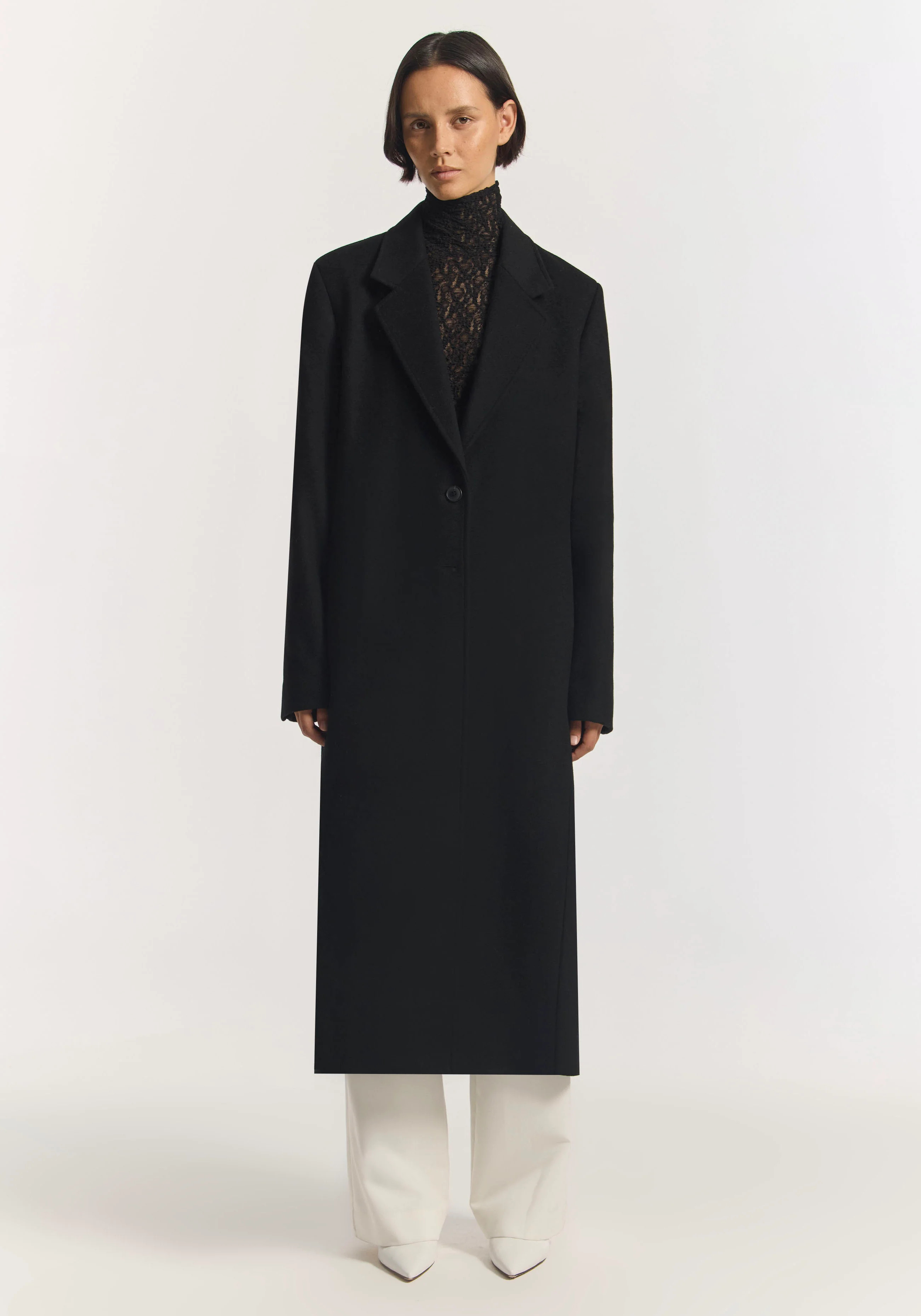 Brimstone Wool Coat - BLACK / 0-0 | Viktoria & Woods