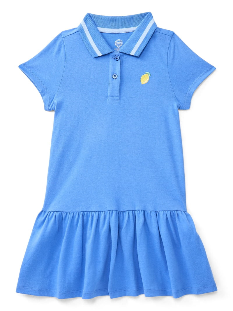 Wonder Nation Toddler Girls Collared Athletic Dress, Sizes 12M-5T | Walmart (US)