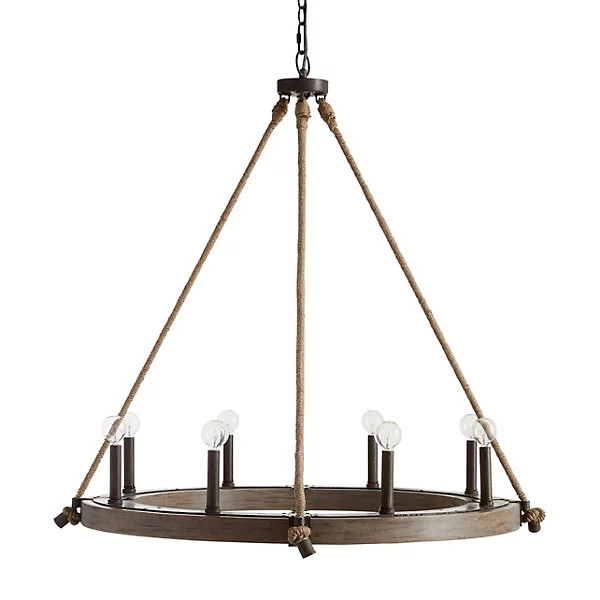 Tybee Eight Light Chandelier | Lumens