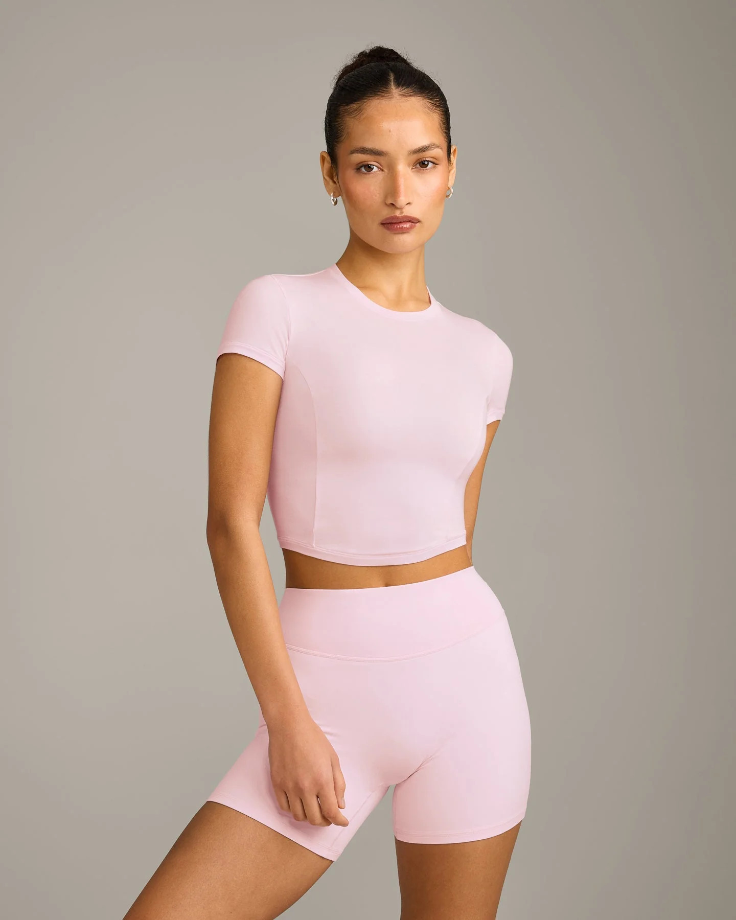 Mellow\u2122 Motion Crew Neck Mid Top 
 Soft Girl Pink | Oner Active (UK / US)