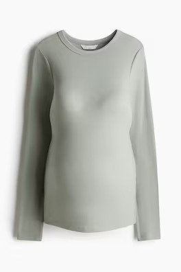 MAMA Before & After Wide Jeans - Denim gray - Ladies | H&M US | H&M (US + CA)