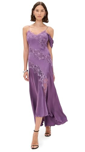 AMUR Women's Reese Cascade Lace Gown, Violet Daze, 8 | Amazon (US)
