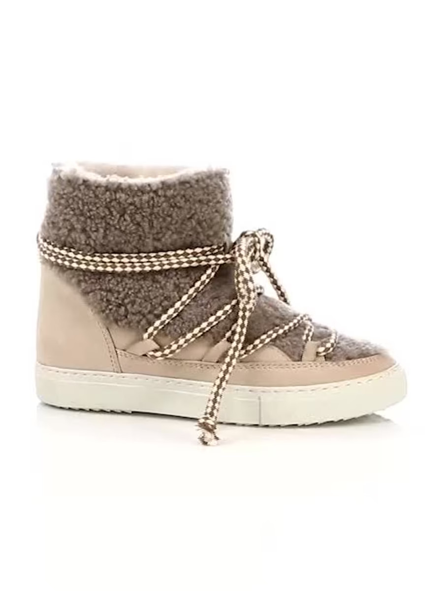 Curly Shearling Leather Boots | Saks Fifth Avenue