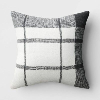 Woven Outdoor Throw Pillow Navy - Threshold™ designed with Studio McGee | Target