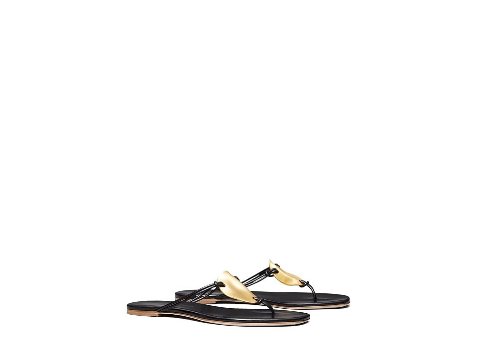 Tory Burch Patos Sandal Women's Sandals Perfect Black/Gold : 5.5 M, Leather | Zappos