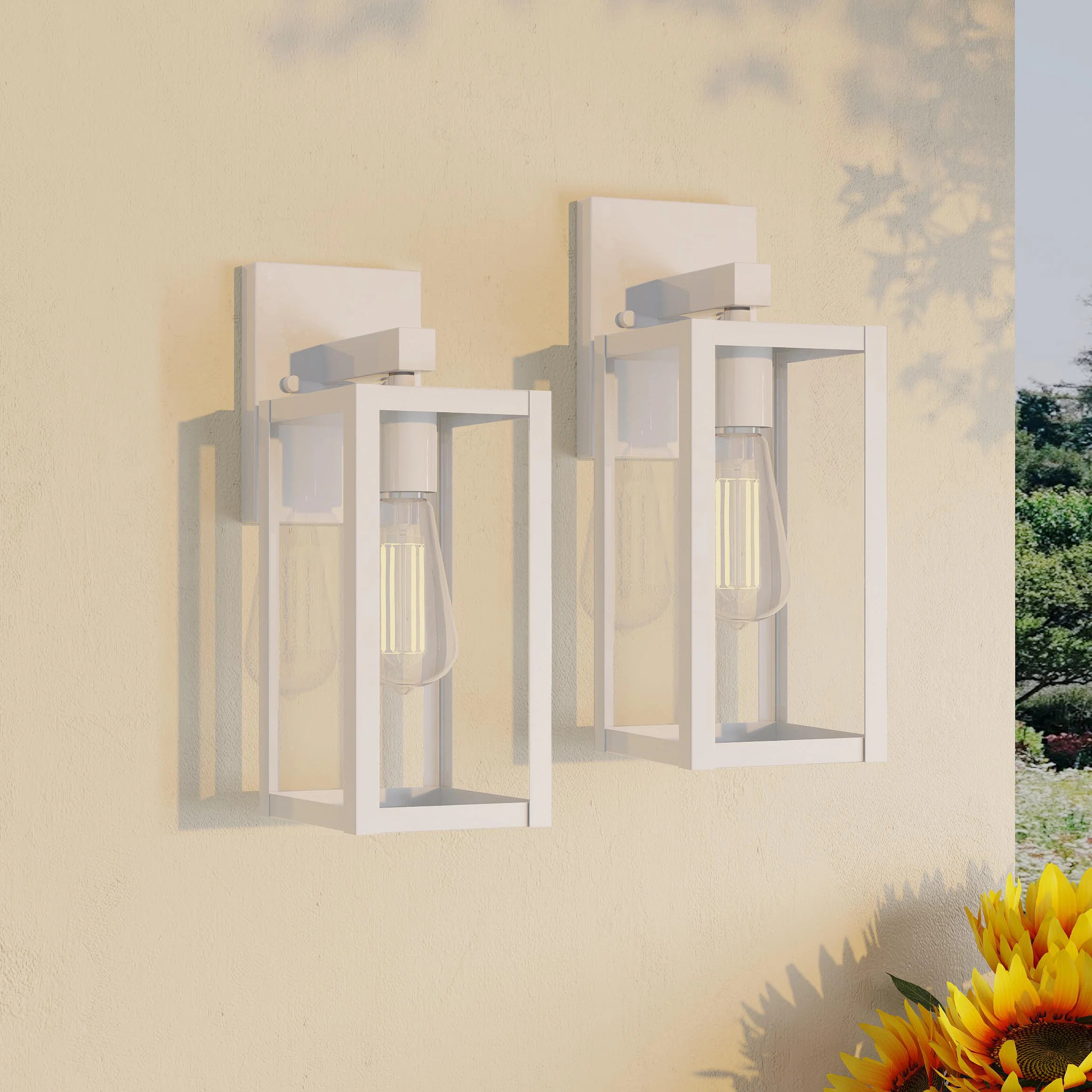 Tornillo 1-Light Outdoor Wall Lantern (Set of 2) | Wayfair North America