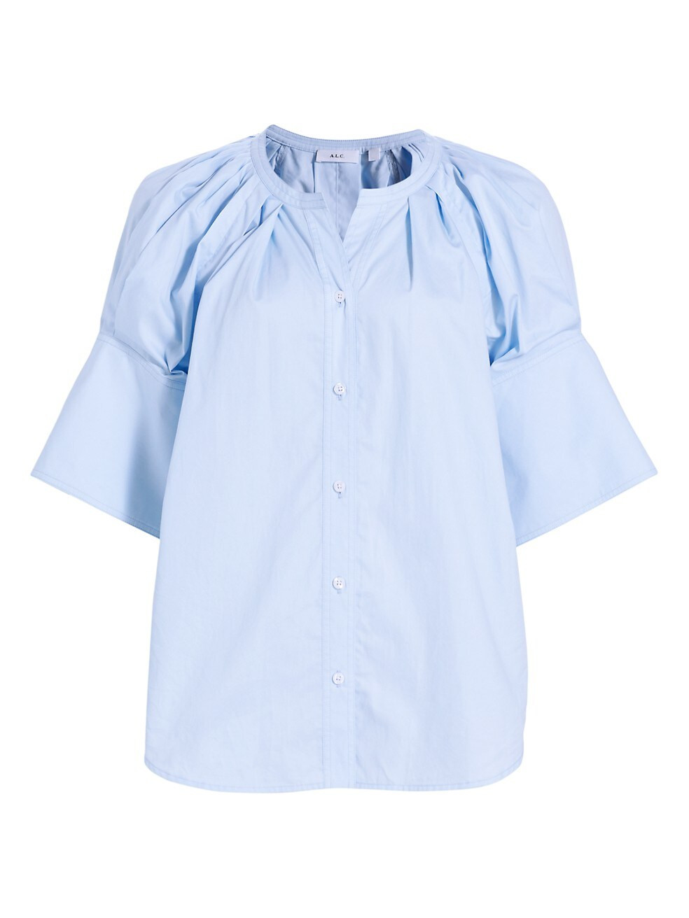 A.L.C. Chloe Button-Up Short-Sleeve Top | Saks Fifth Avenue