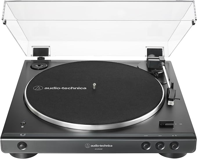 Audio-Technica AT-LP60XBT-BK Fully Automatic Wireless Belt-Drive Turntable (Black) (ATLP60XBTBK) | Amazon (US)
