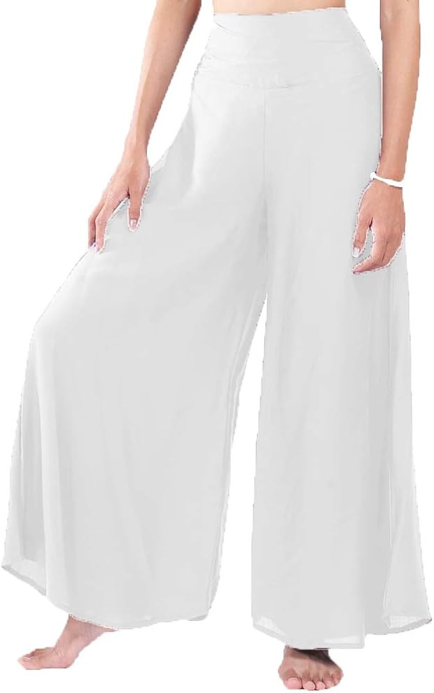 LOFBAZ Women's Wide Leg Palazzo Pants Yoga Lounge Hippie Harem Flowy Trousers | Amazon (US)