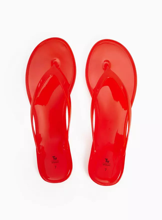 Buy Red Jelly Flip Flops 3 | Sandals | Tu | Tu Clothing