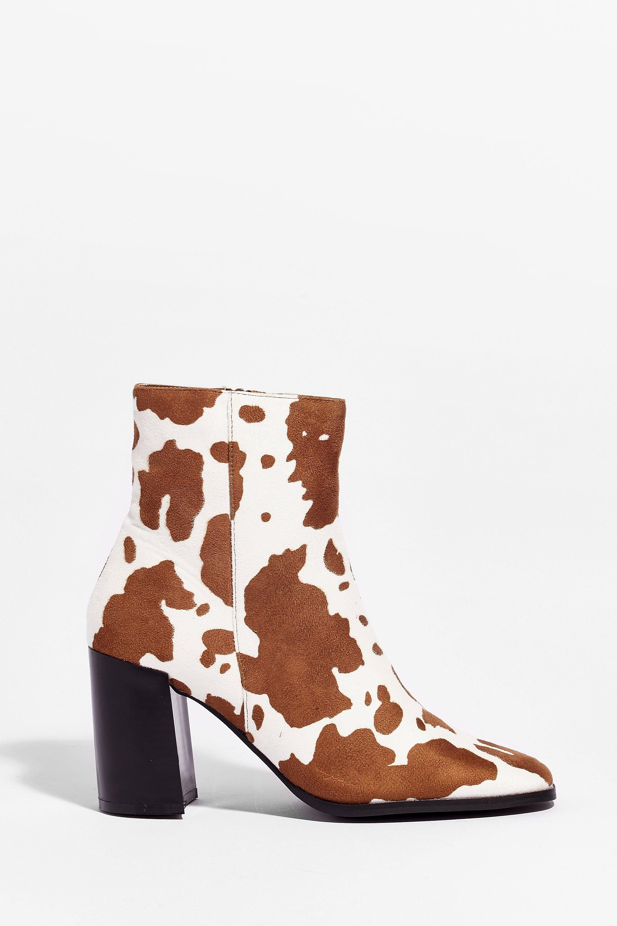 Faux Leather Heeled Ankle Boots | Nasty Gal (US)