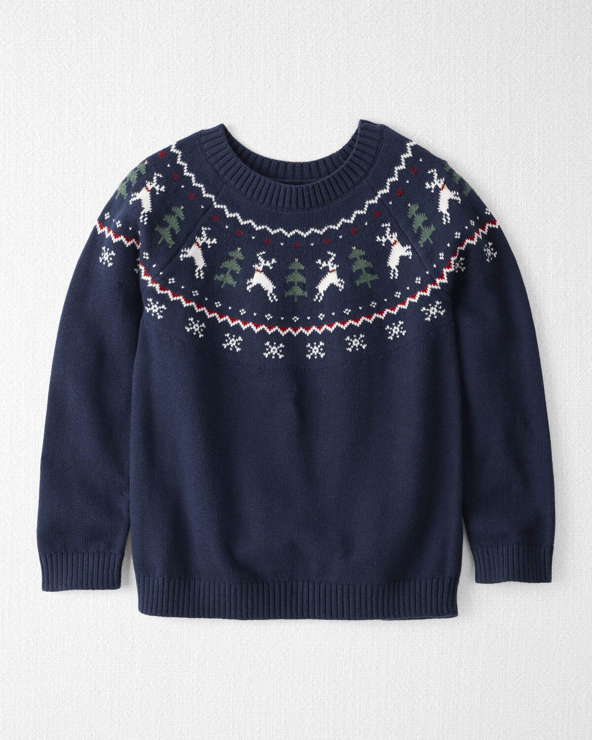 Kids Organic Cotton Fair Isle Sweater Knit Pullover | Carter's Inc