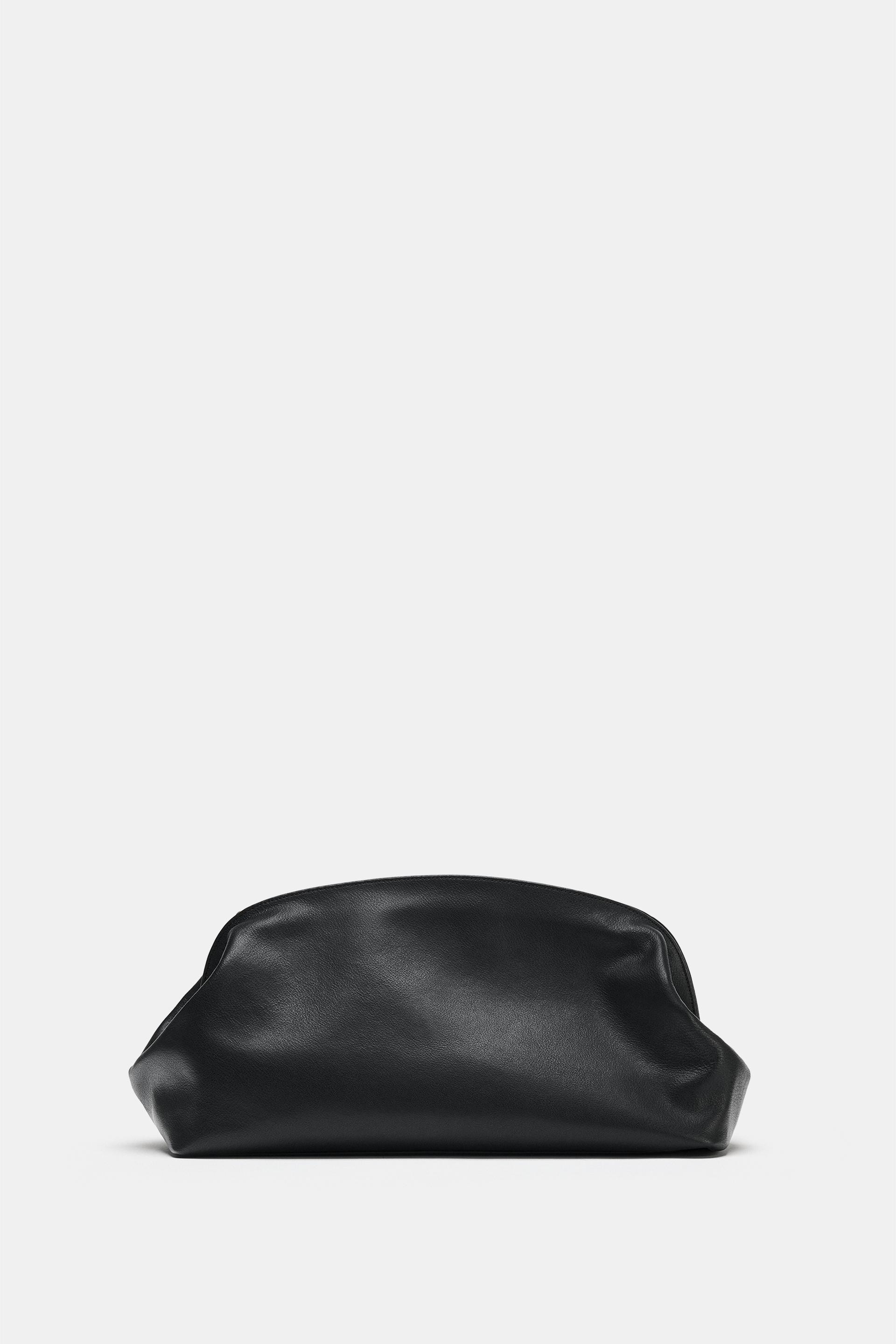 LEATHER POUCH BAG | Zara US