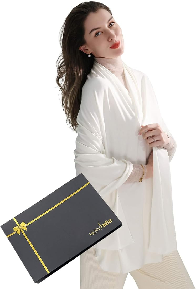 VENVSBEE Shawl Wraps for Women, Travel Scarf Soft Blanket Wrap Pashmina Travel Accessory for Airp... | Amazon (US)