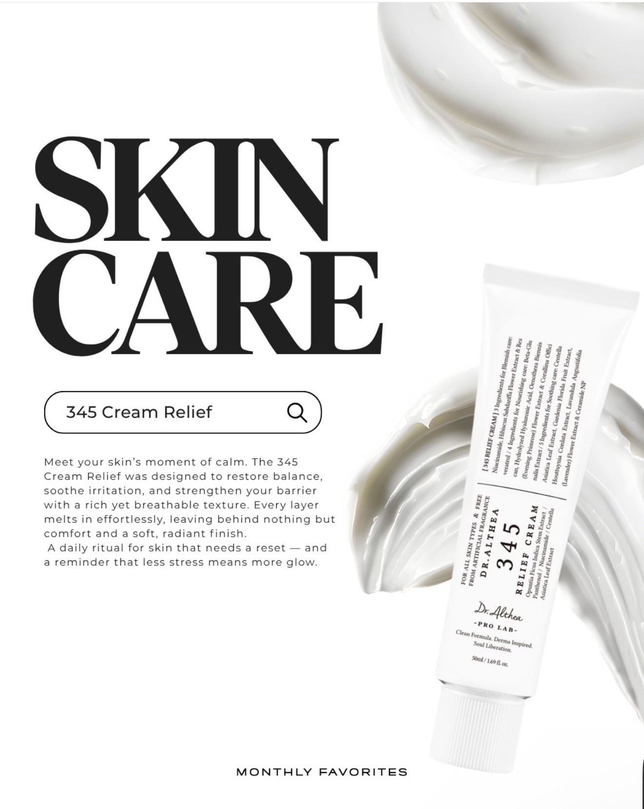 Dr. Althea 345 Cream — A K-beauty favorite in our routine.
✨ Hydrates + strengthens the skin barrier with 3 types of hyaluronic acid, 4 calming ingredients, and 5 peptides.
💧 Smooths texture, fades dark spots, and supports collagen for plumper, radiant skin.
🕊️ Use AM + PM after serum; apply a thin layer under makeup or a thicker one overnight for a dewy glow.
#monthlyfavorites

#LTKFindsUnder50 #LTKBeauty #LTKFindsUnder100