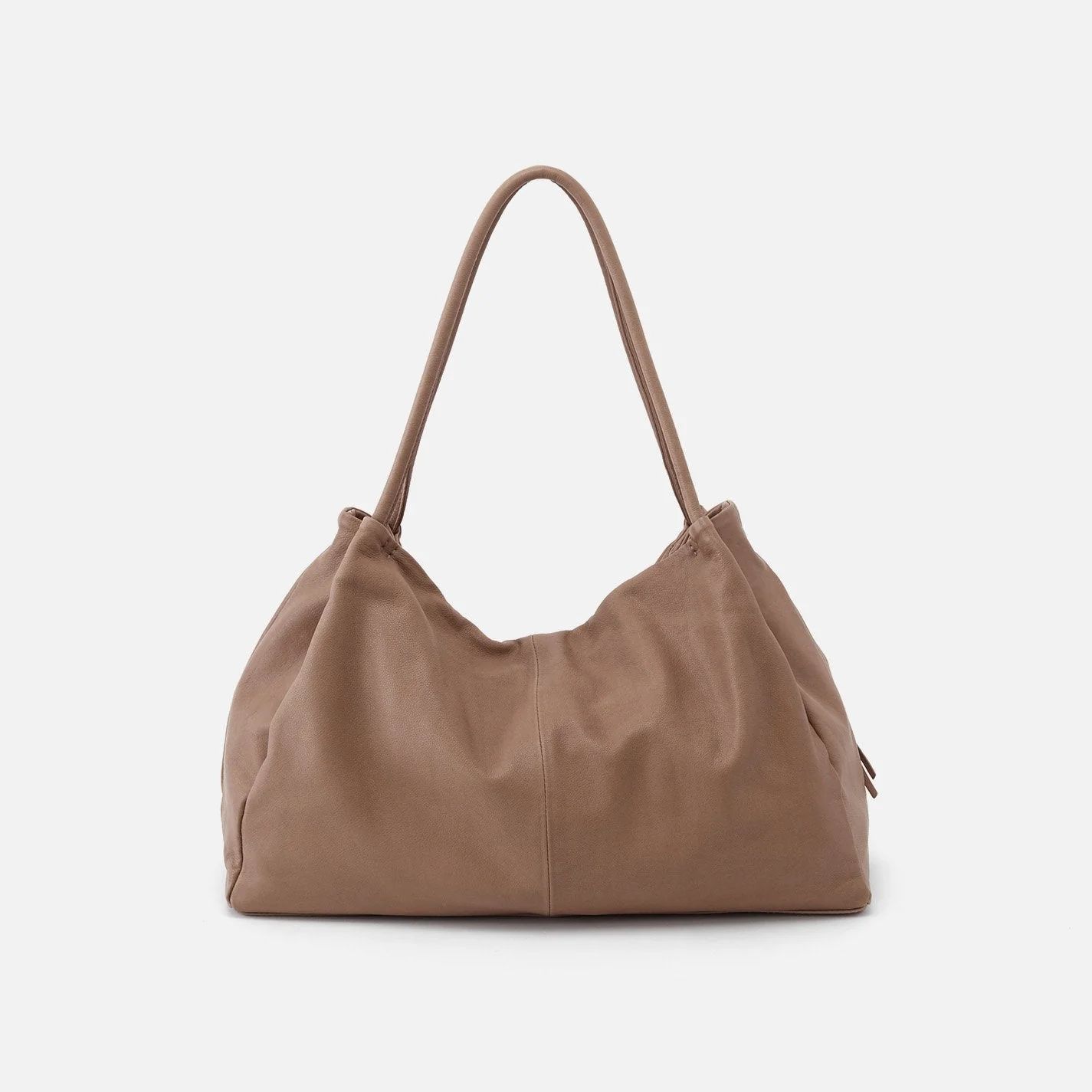 Prima Tote in Soft Leather - Taupe | HOBO Bags