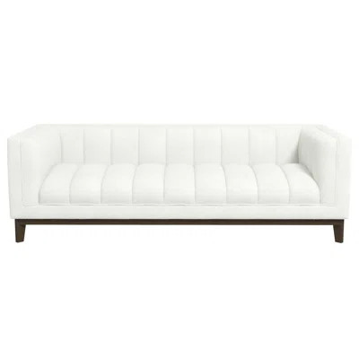 Melissa Mid-Century White Boucle Modern Sofa | Wayfair North America