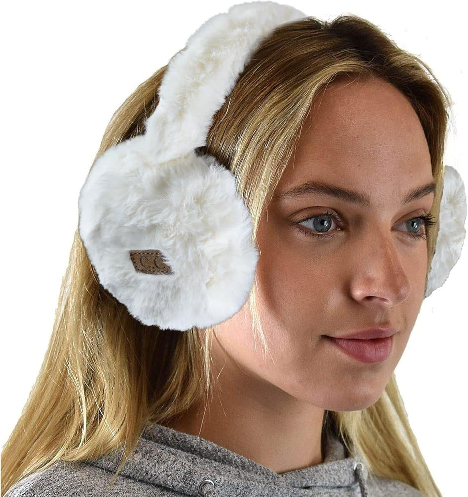 C.C Soft Winter Warm Adjustable Headband Ear Warmer Earmuffs | Amazon (US)