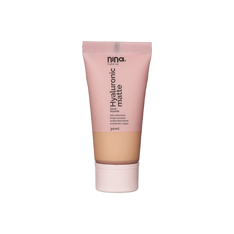 NINA BASE LIQ. HYALURONIC MATTE COR 3 | Nina Makeup (BR)