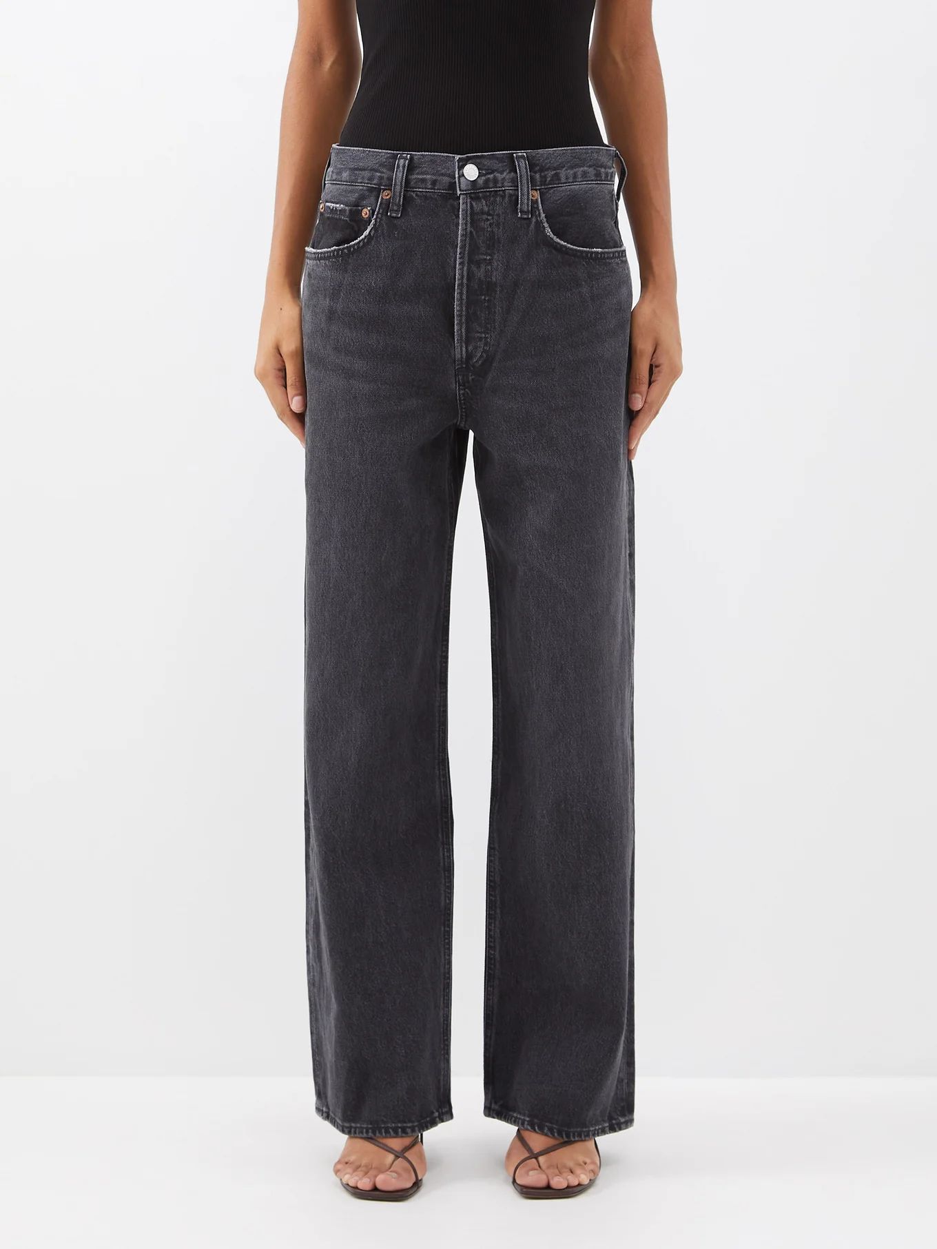 Low Rise Baggy organic-denim jeans | Agolde | Matches (US)