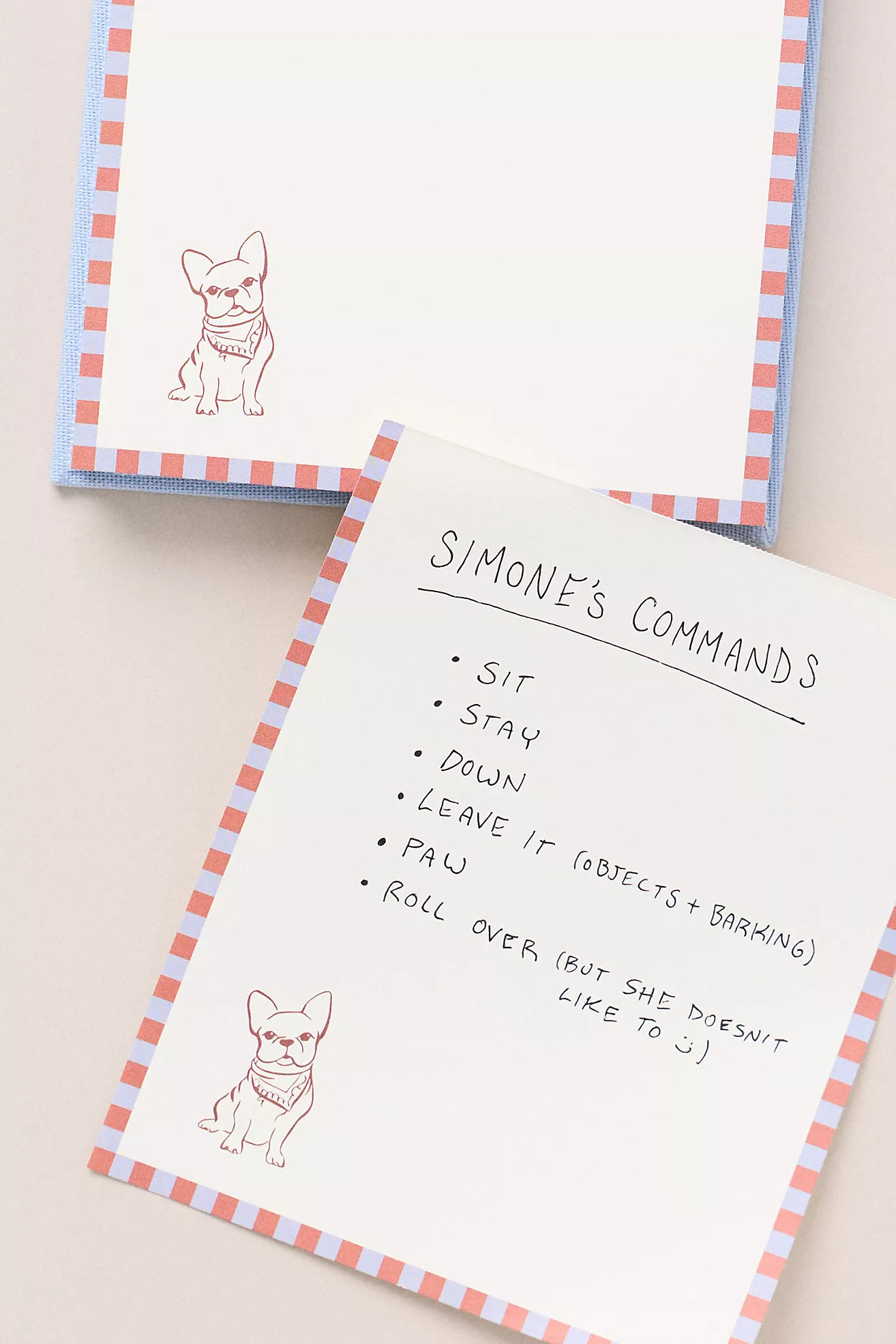 Dog Icon Fabric Bound Notepad | Anthropologie (US)