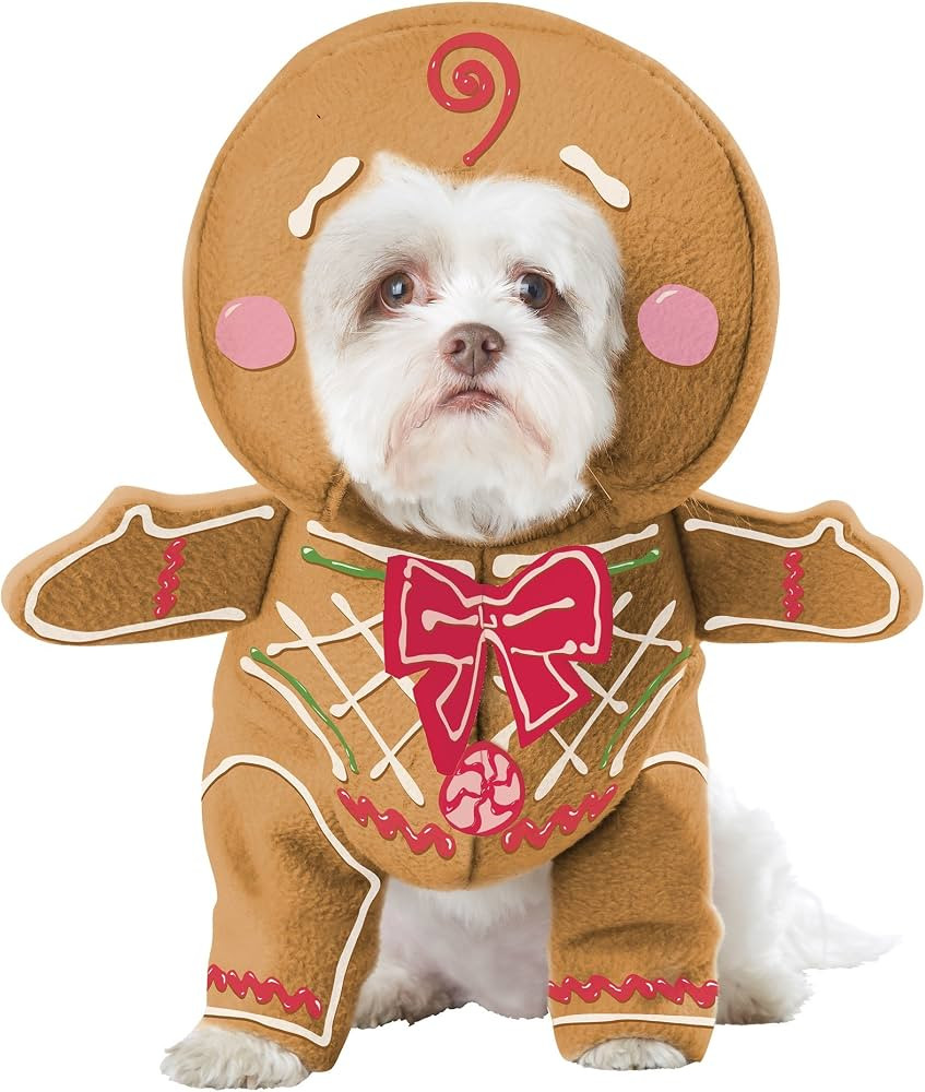 California Costumes Gingerbread Pup Dog Costume, Medium Beige | Amazon (US)