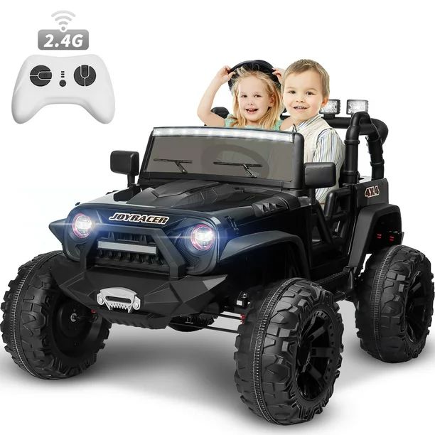 4WD 24V Electric Kids Ride On Truck Car Motorized Vehicles w/ 2 Seaters Parent Remote Control, 4*... | Walmart (US)