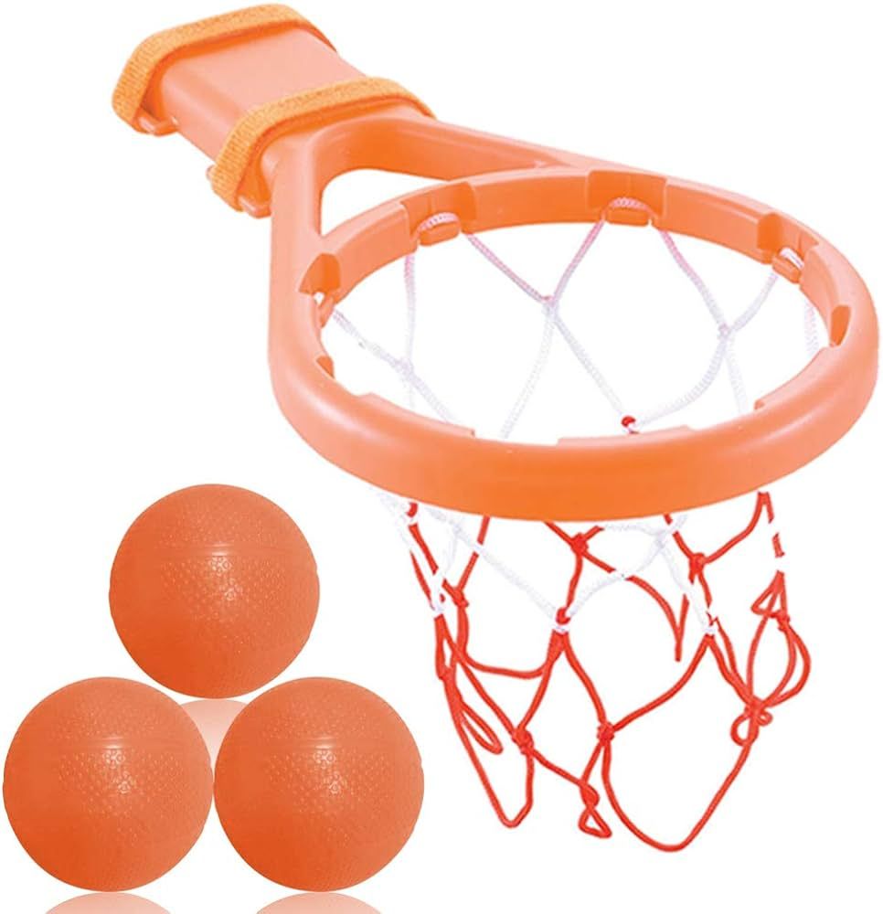 3 Bees & Me Bath Toy Basketball Hoop & Balls Set for Boys and Girls - Kid & Toddler Bath Toys Gif... | Amazon (US)