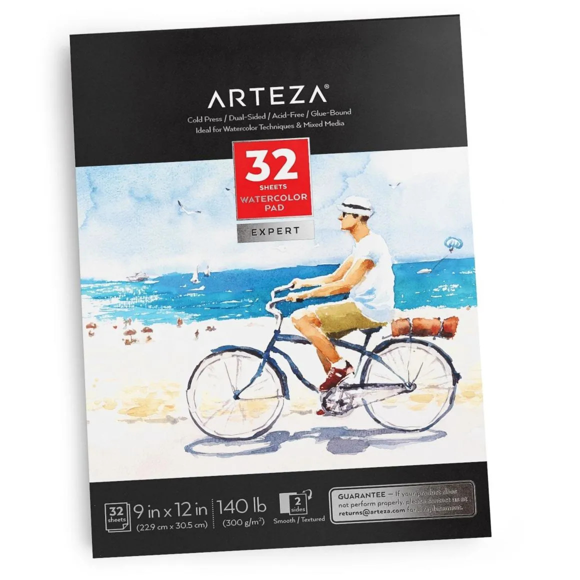 Arteza® Expert Cold Pressed Watercolor Pad, 9" x 12", 32 Sheets - ARTZ-8366 | Plaid Crafts